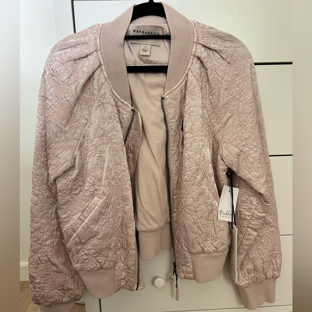 Marrakech Lotus Crepe Jacket Pastel Light Pink